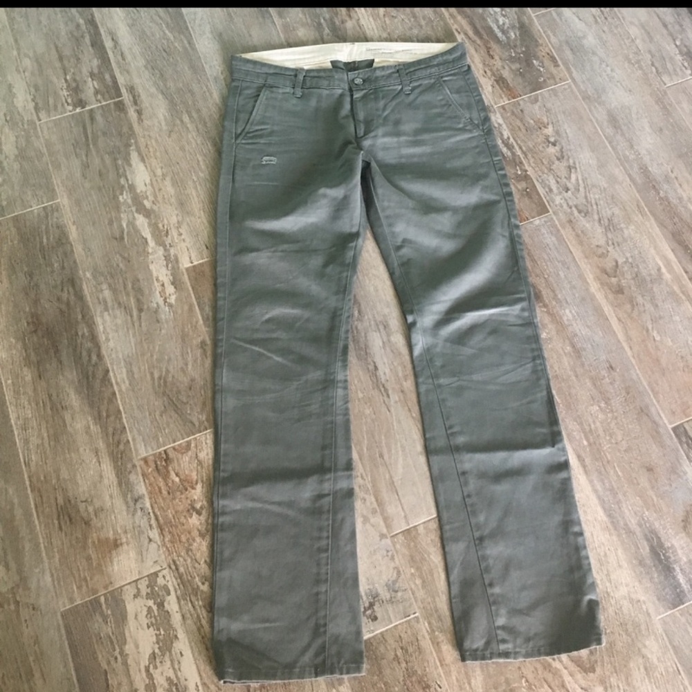 AG distressed khaki pants